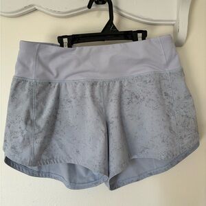 Lululemon high rise speed up shorts size 4